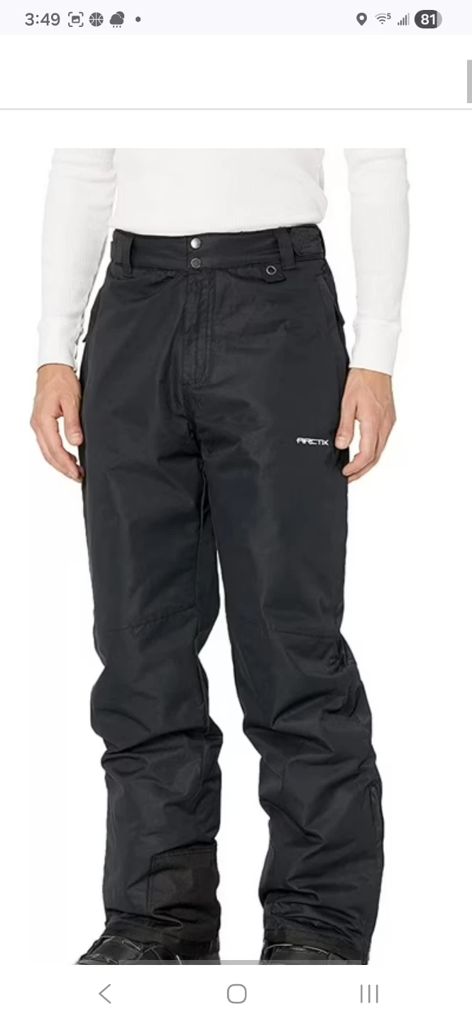 Arctix Men's Essential Snow Pants Black or Pink - photo 2