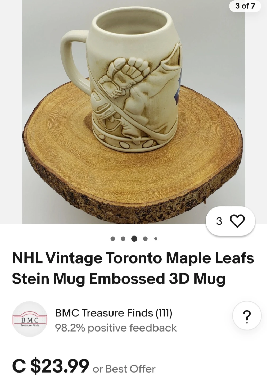 NEW 3D Toronto Maple Leafs Beer Stein Mug - photo 3