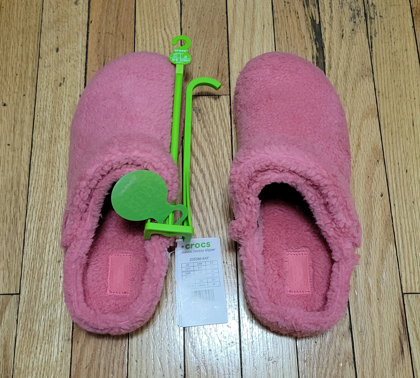 New Crocs Classic Cozzzy Slipper, Hot Blush, US Men's 11