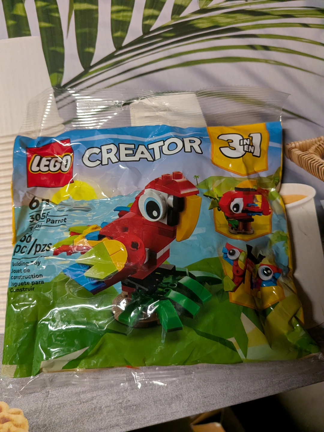 LEGO Creator 3-in-1 Parrot Building Toy (30581)
