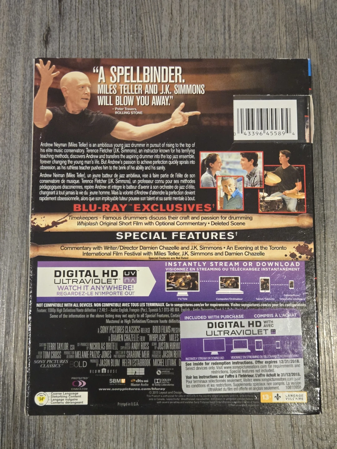 Whiplash Blu-ray - photo 2