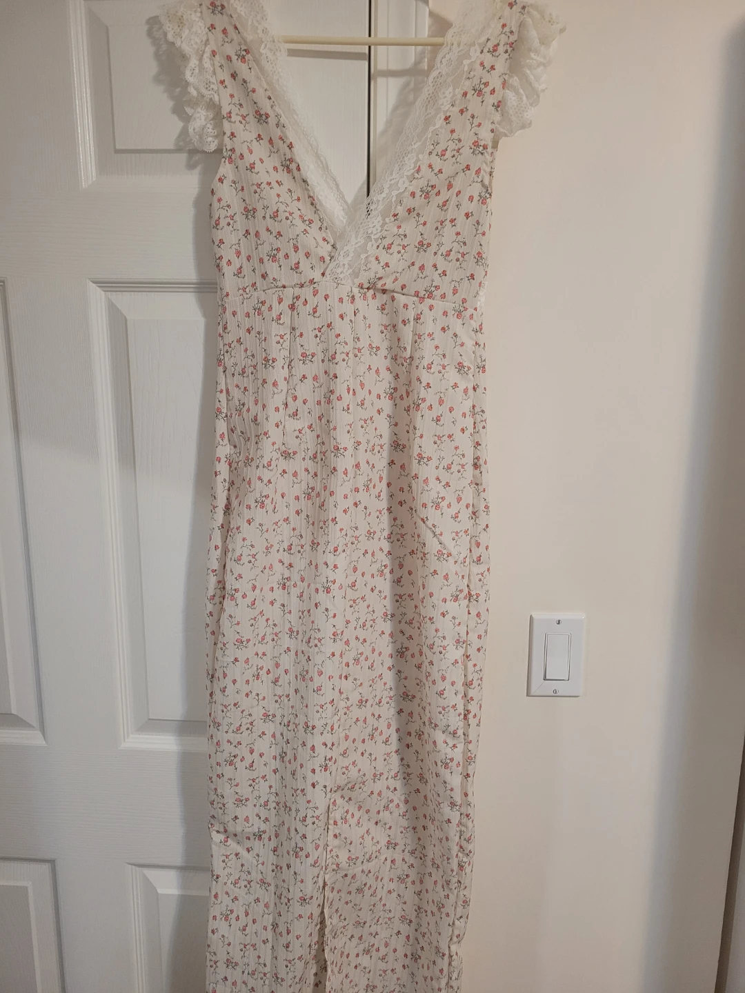 Floral Lace Trim Dress - photo 2