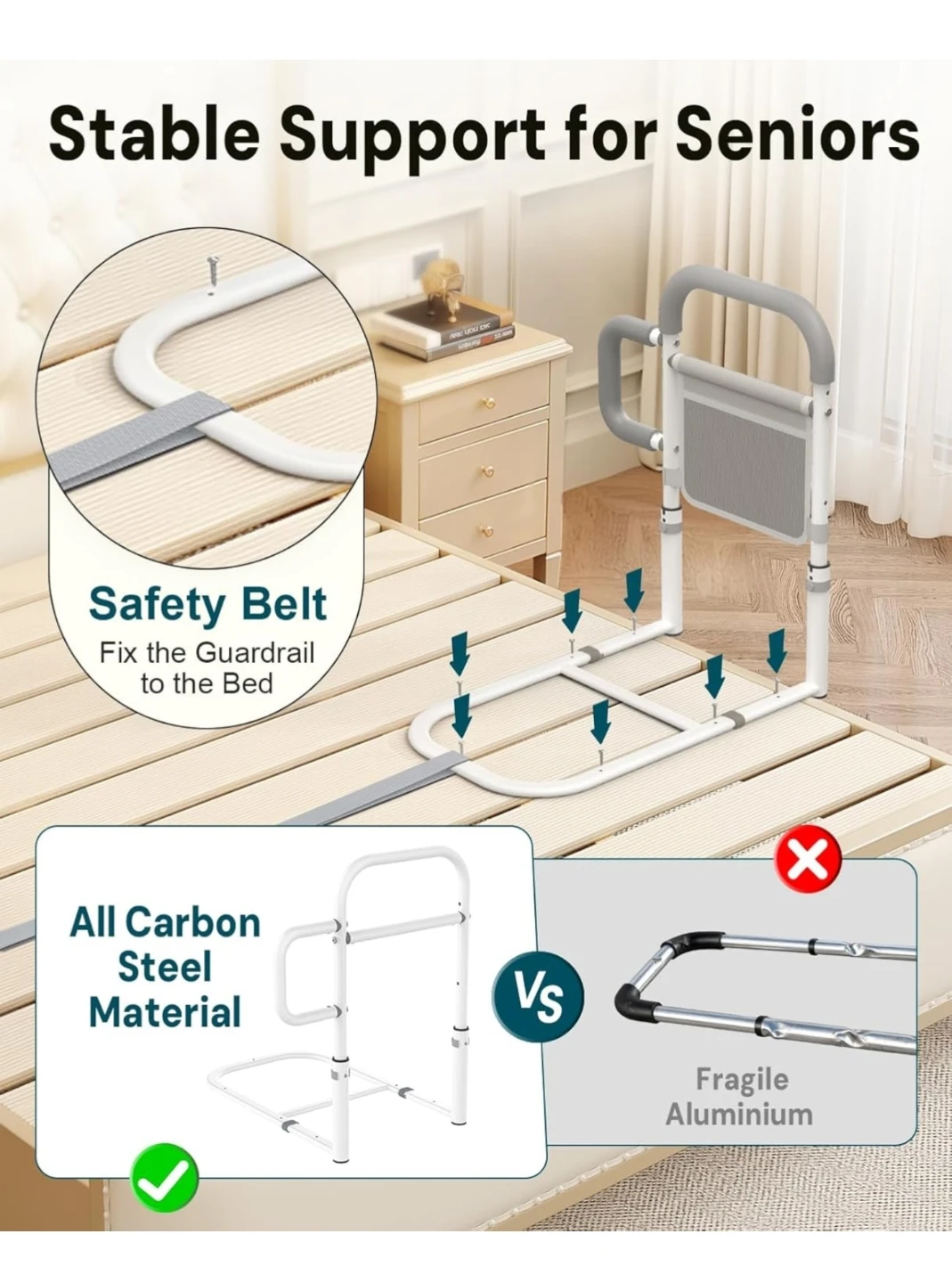 Bed Rails for Elderly Adults Safety - photo 5