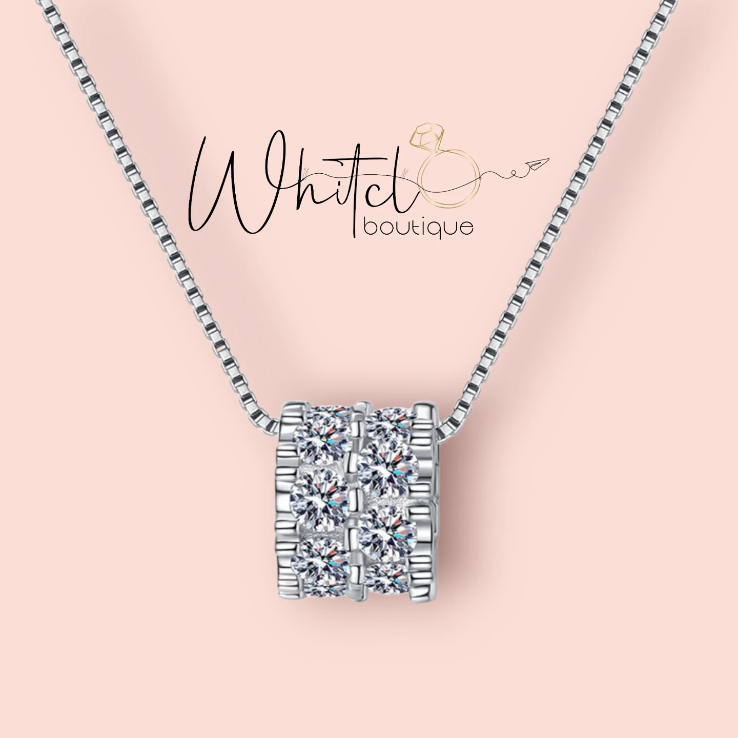 1.5 carat Forever Glow Moissanite Diamond Necklace