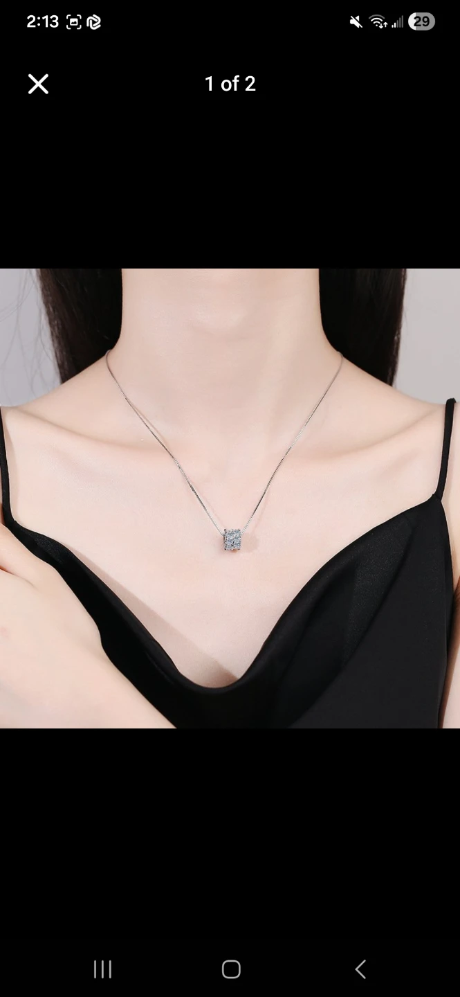 1.5 carat Forever Glow Moissanite Diamond Necklace - photo 2