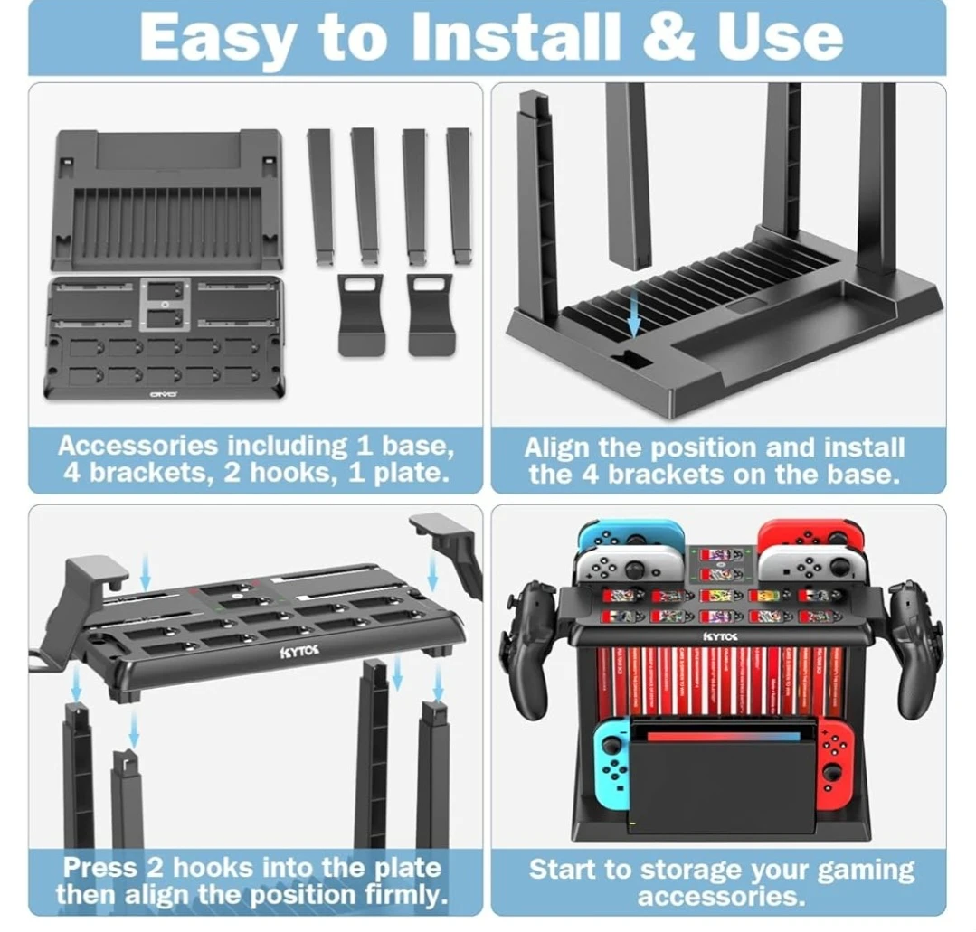 Tower Storage Stand for Nintendo Switch/OLED, - photo 4