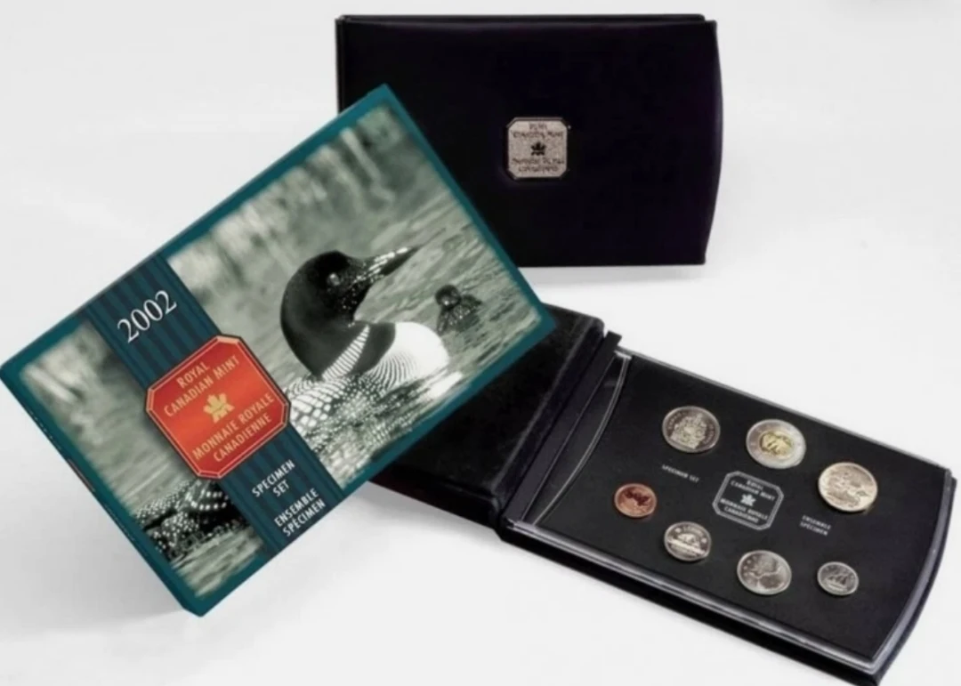 2002 Canada Specimen Set - 15th Anniversary of the Loon Dollar