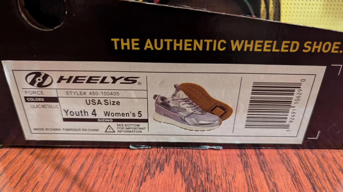 Heelys Force Lilac Metallic Youth Size 4 - photo 4