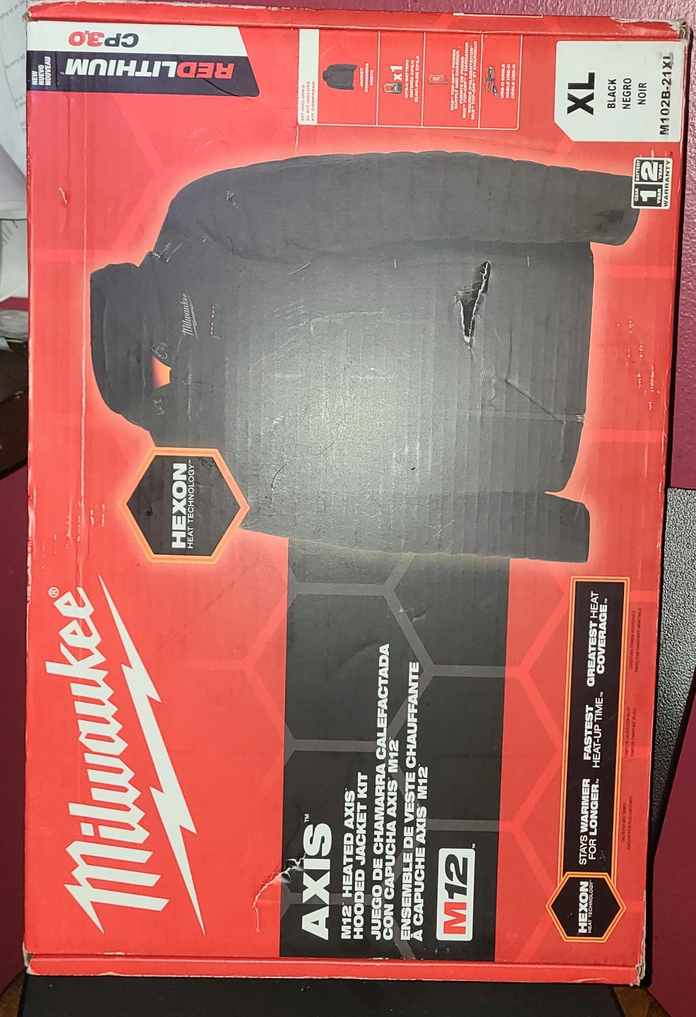 Milwaukee M12 AXIS Heated Jacket Kit - Black XL - photo 4