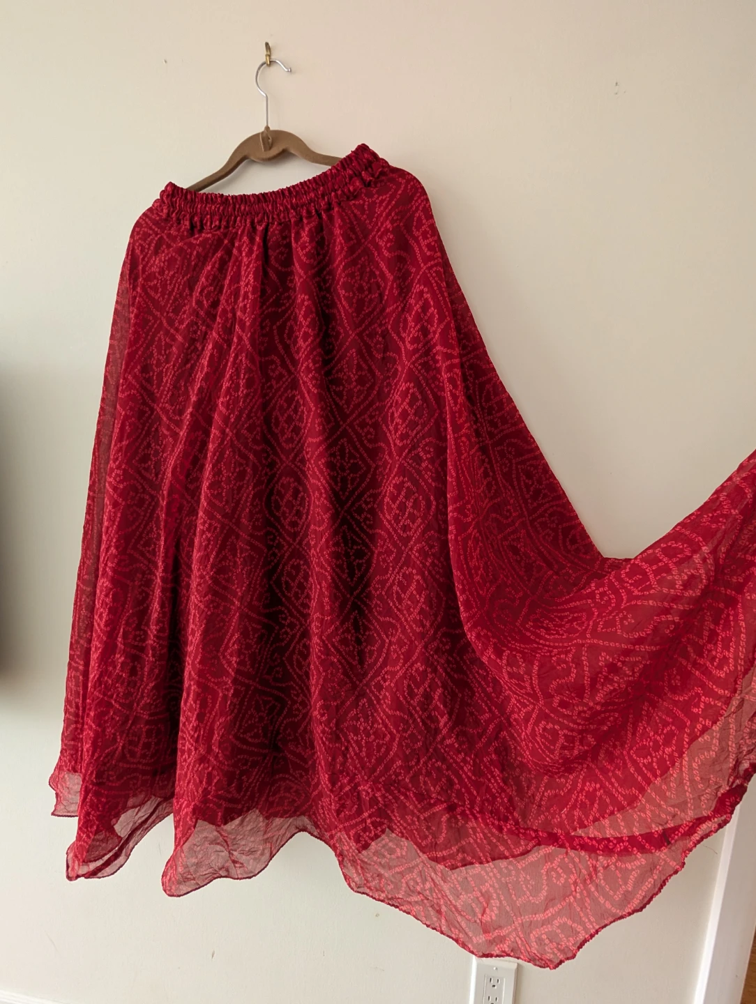 Red Patterned Skirt - photo 2