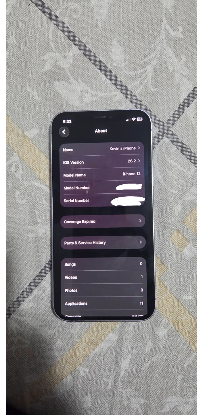 Purple Apple iPhone 12 - Cracked Back - price negotiable - photo 5
