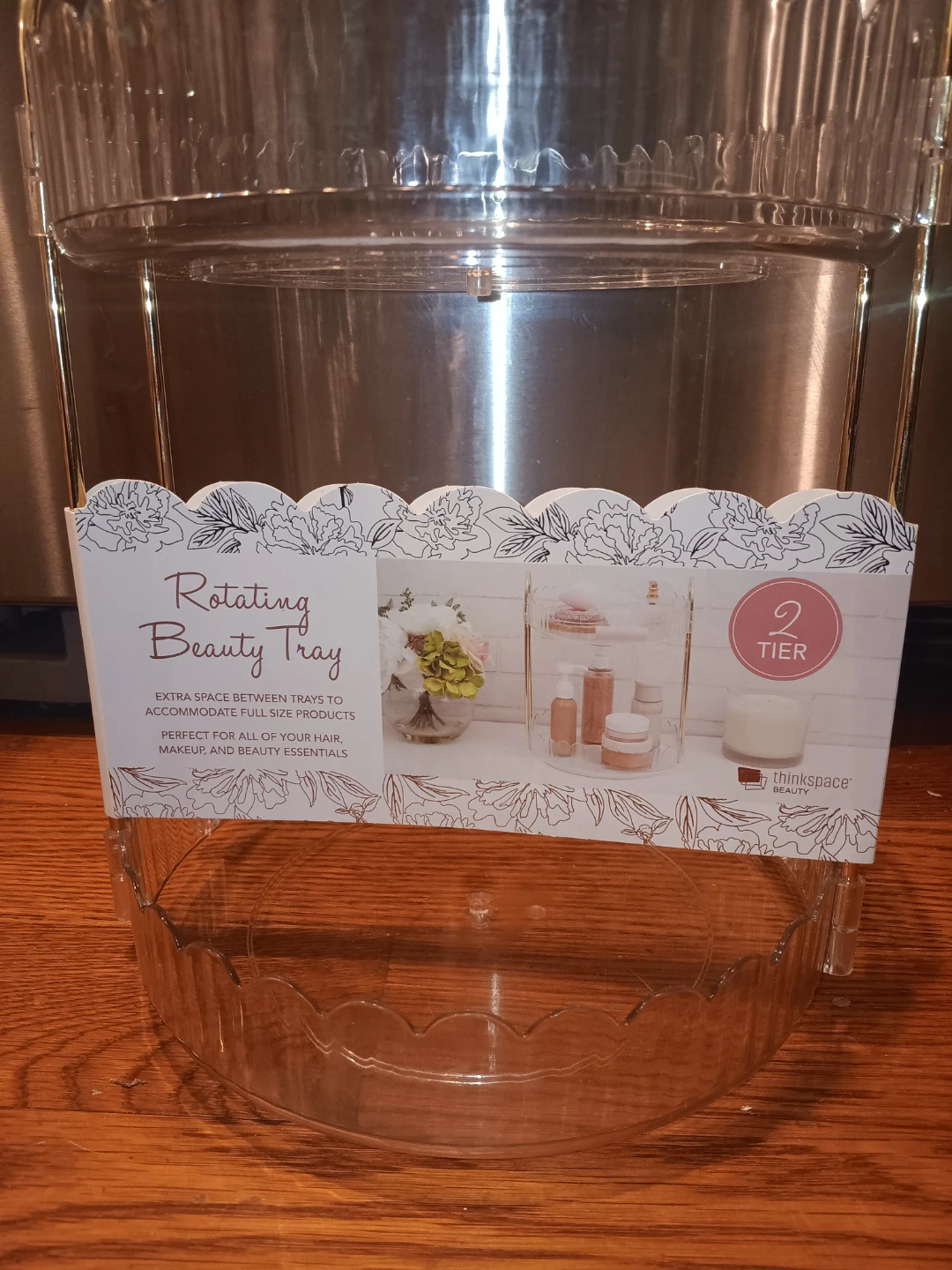 Thinkspace Beauty Rotating 2-Tier Beauty Tray