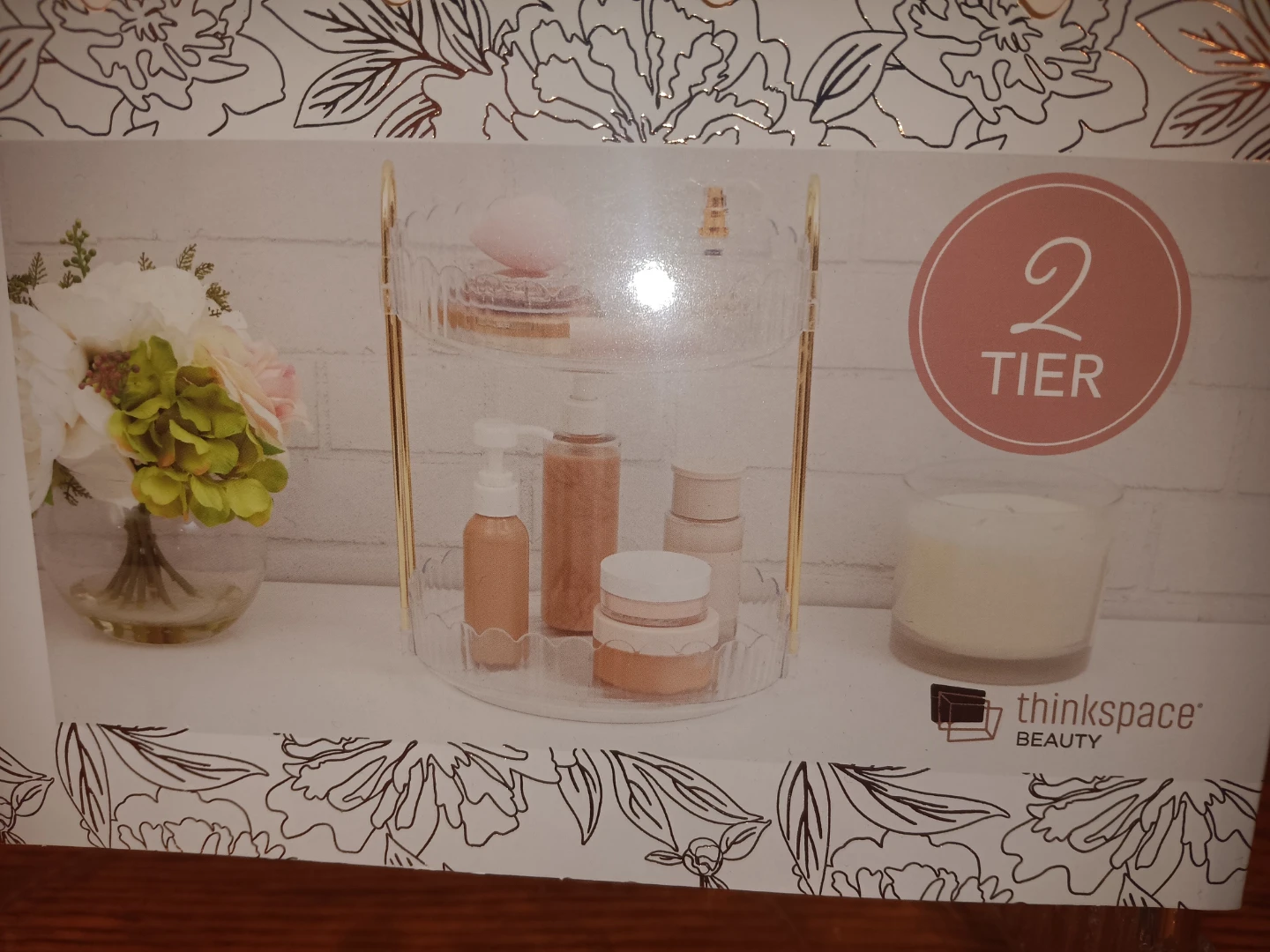 Thinkspace Beauty Rotating 2-Tier Beauty Tray - photo 2