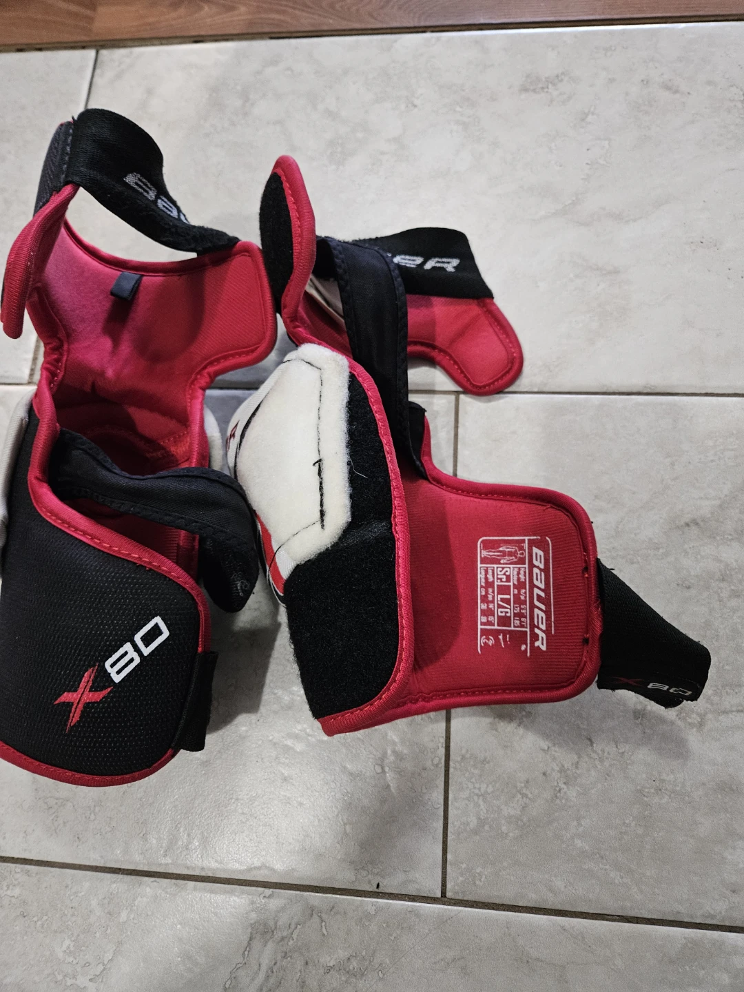 Bauer X80 Hockey Elbow Pads - Size Small