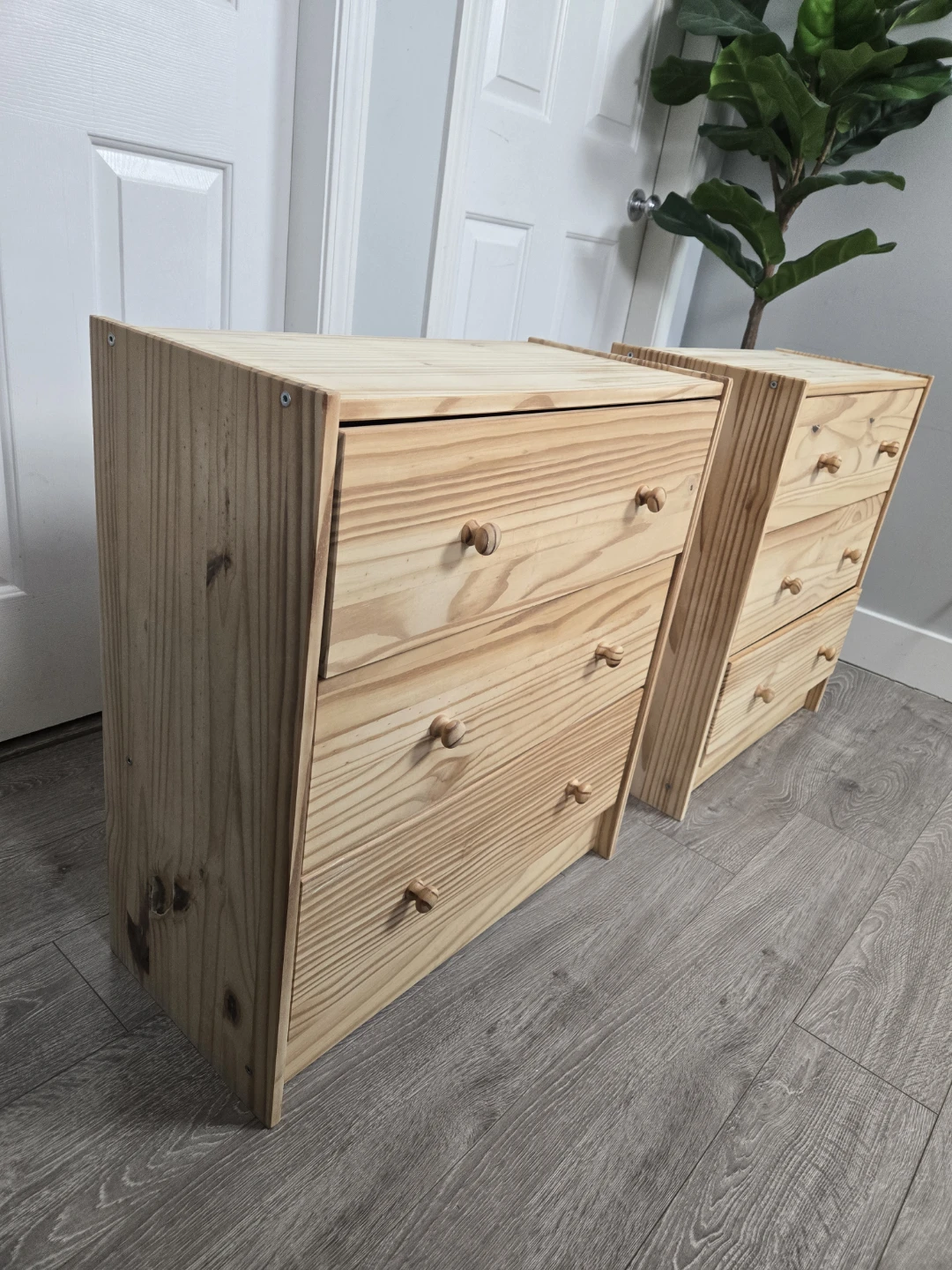 Ikea solid pine rast 3 drawer dresser 2 available