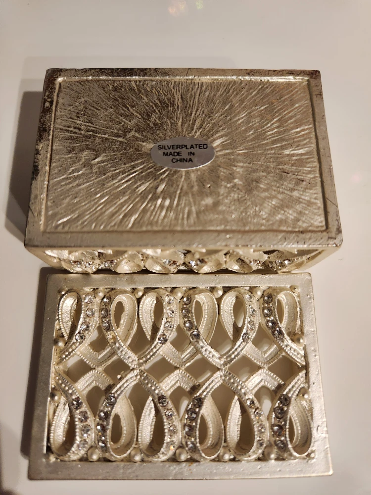 Silverplated Trinket Box 🧡 - photo 3