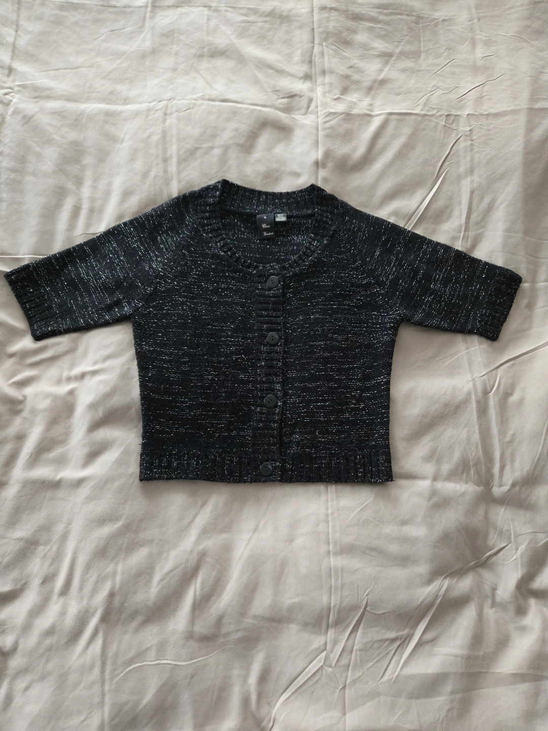 Le Classe Couture Black Sparkle Cardigan
