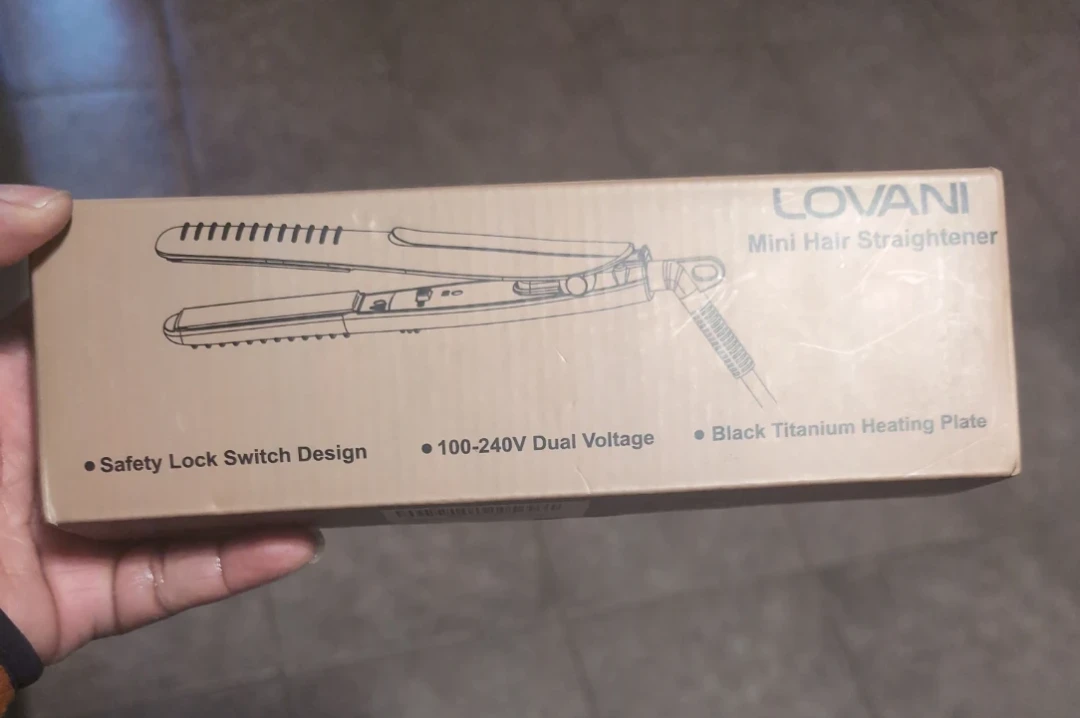 ❤️ LOVANI Mini Hair Straightener - Black Titanium