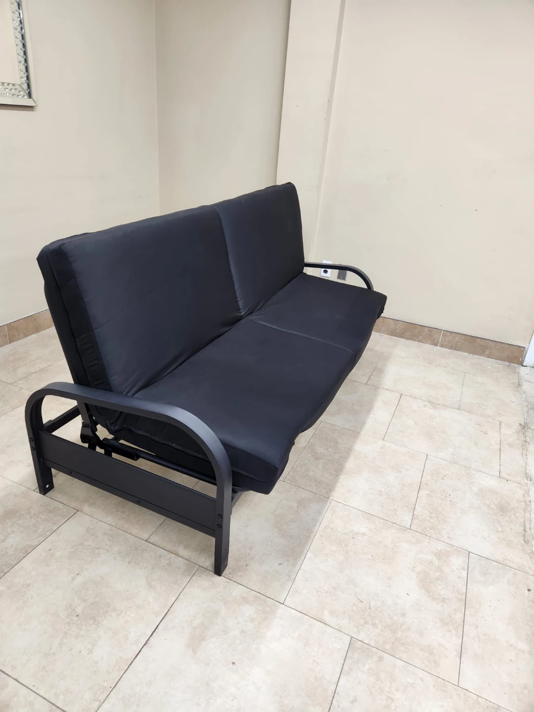 Black Futon Sofa Bed - photo 2