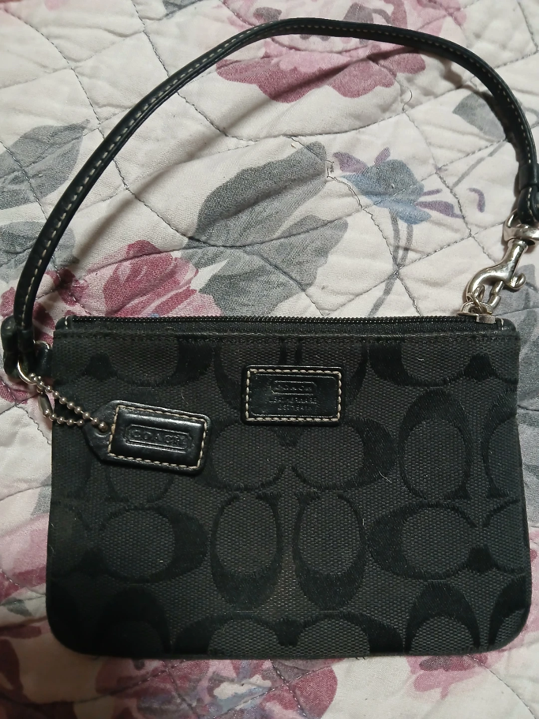 Coach Black Wristlet