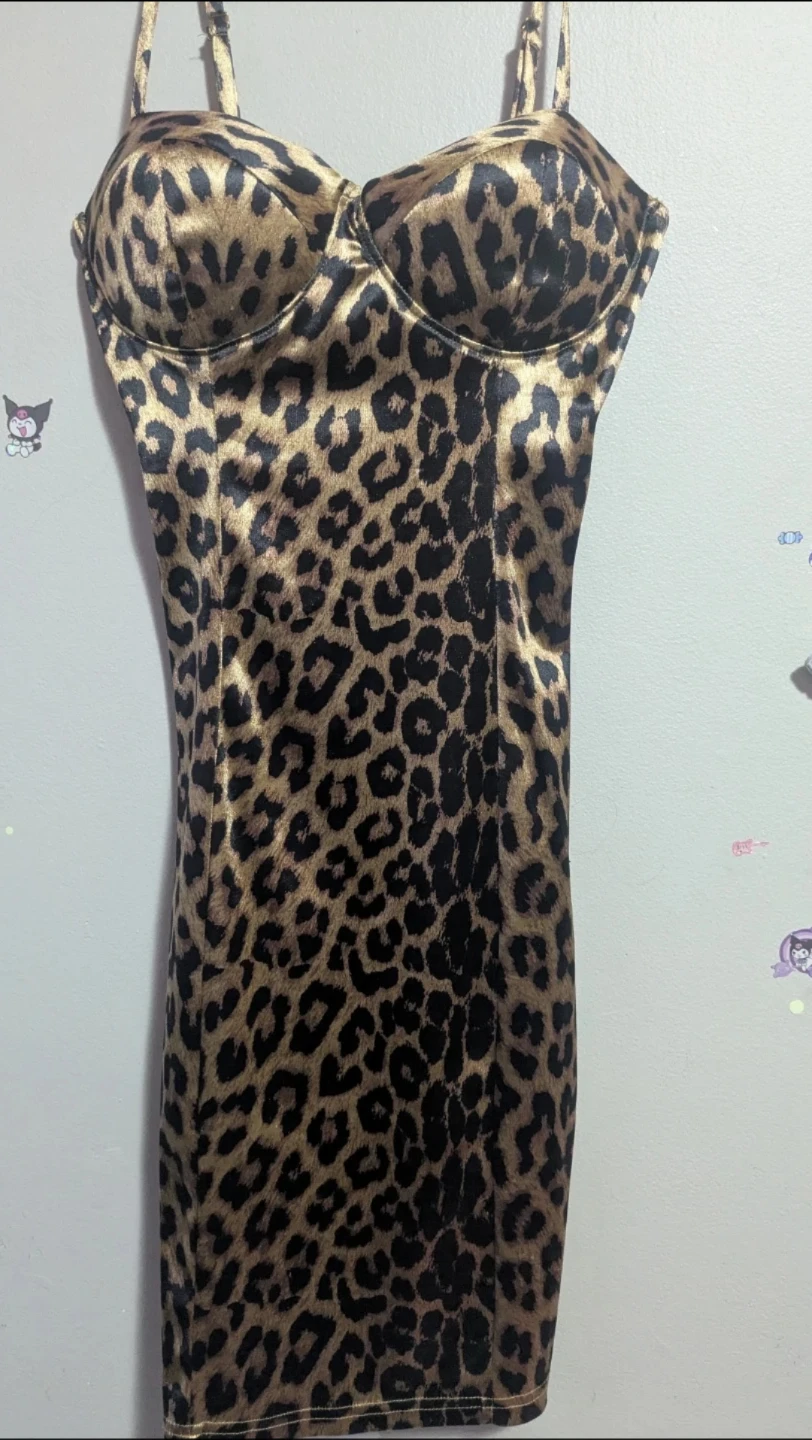XS Leopard print dress