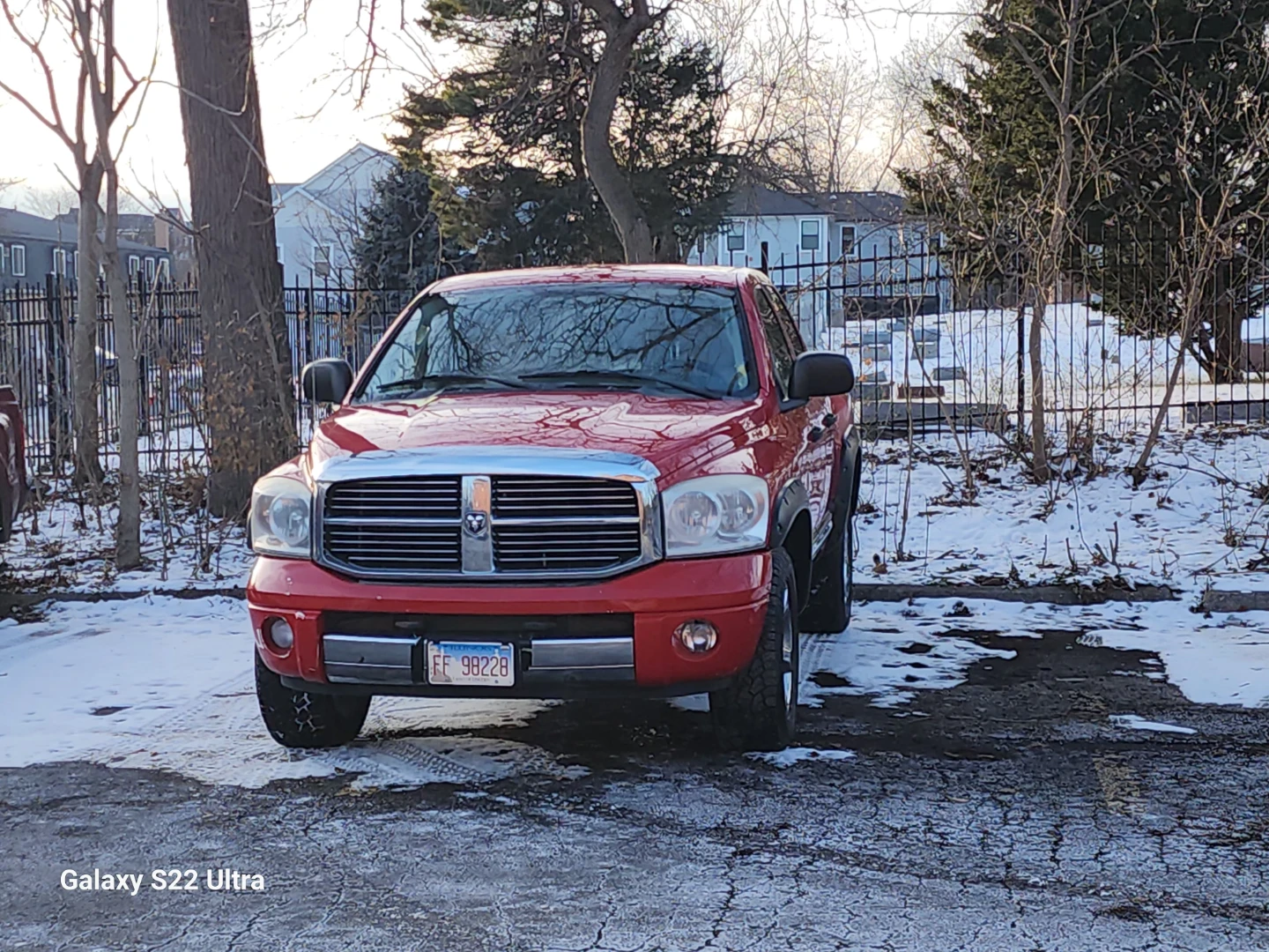 Red Dodge Ram 1500 Truck-2008
