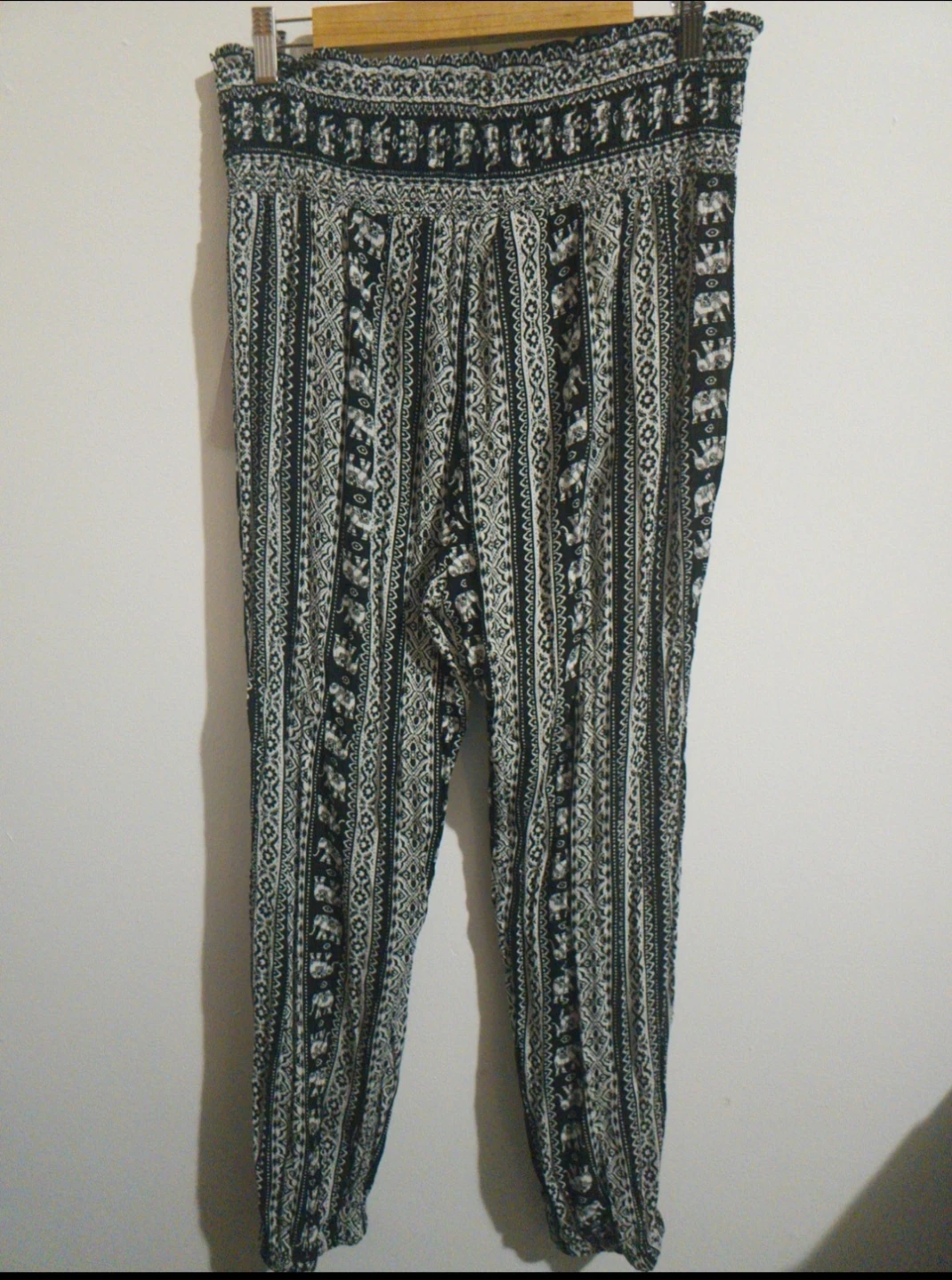 WT Kingston Grey Boho Patterned Soft Pants XL - photo 2