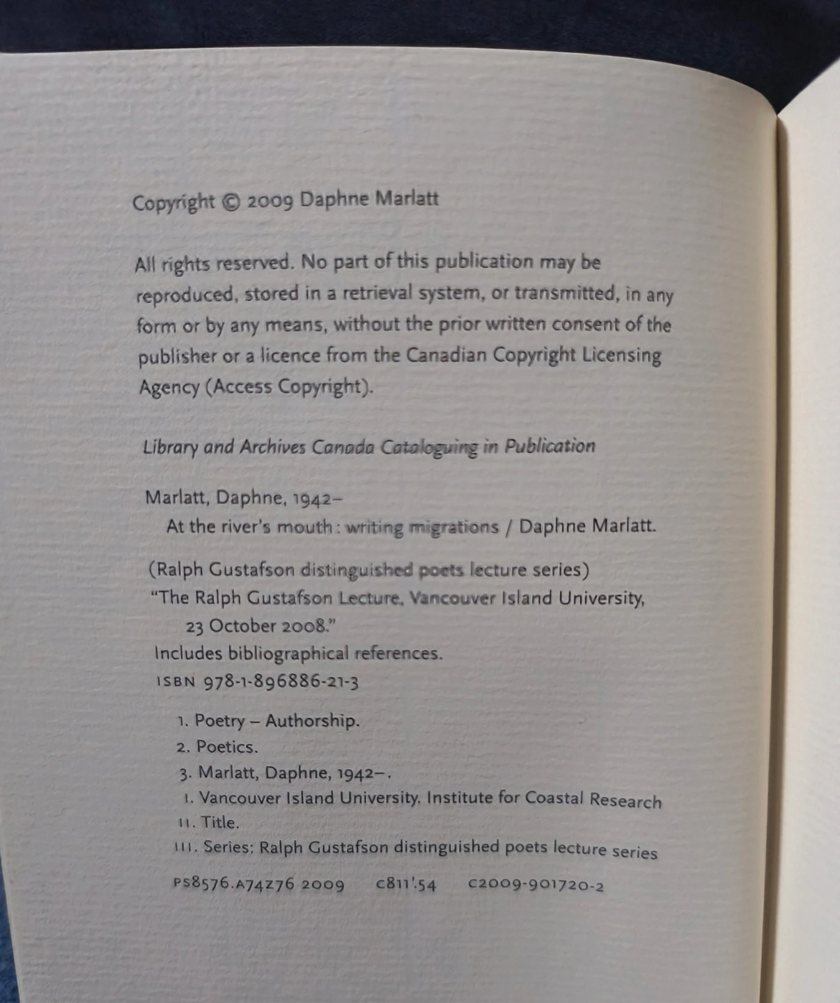 At the River's Mouth: Writing Migrations by Daphne Marlatt - photo 4