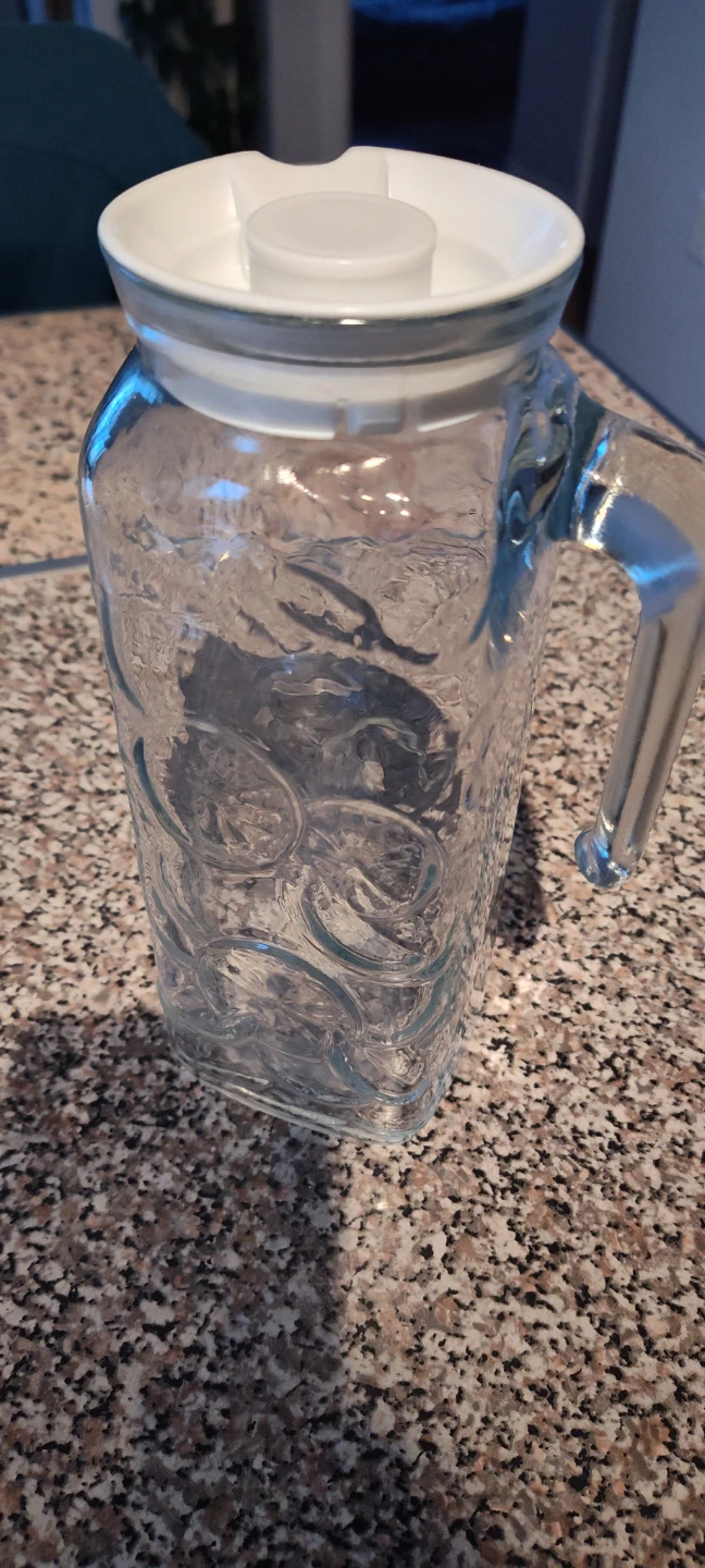 Glass Pitcher with Lid - photo 2