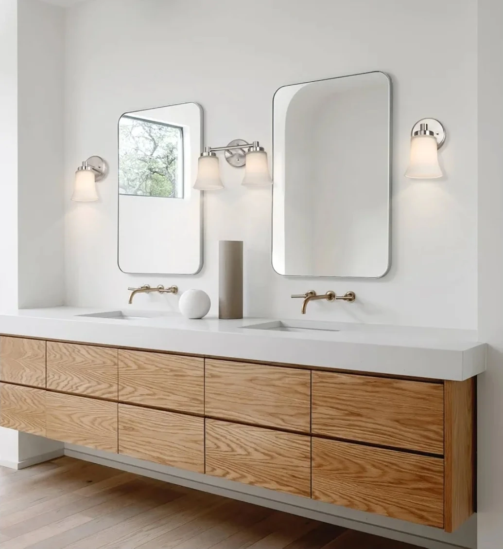 Brushed Nickel Vanity Wall Light - photo 2