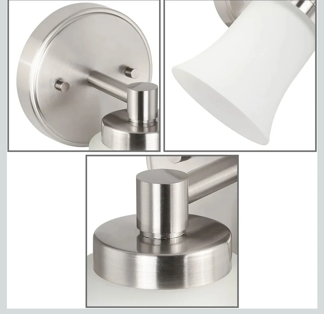 Brushed Nickel Vanity Wall Light - photo 5