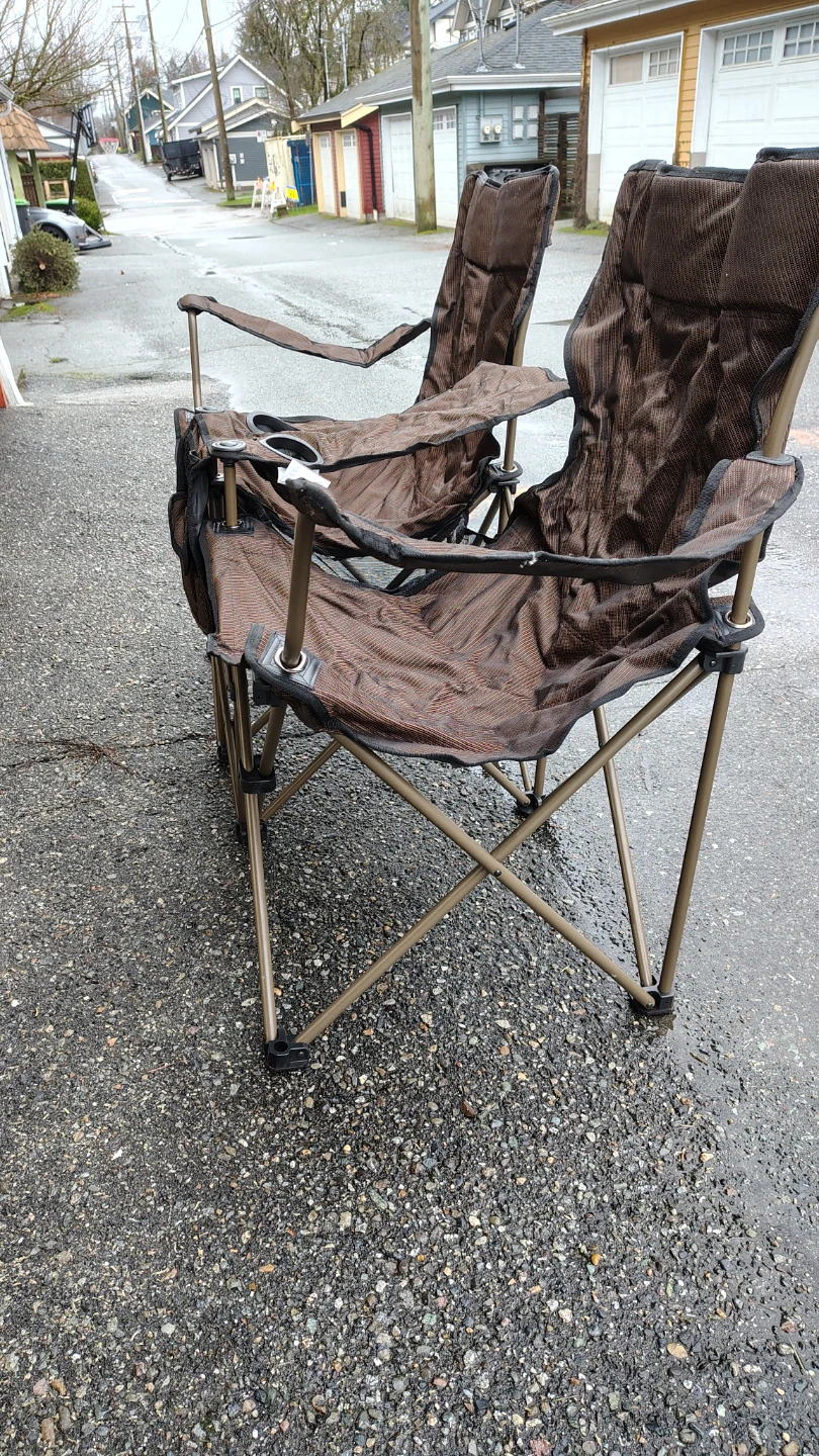 Double Camping Chair with Centre Console - photo 3