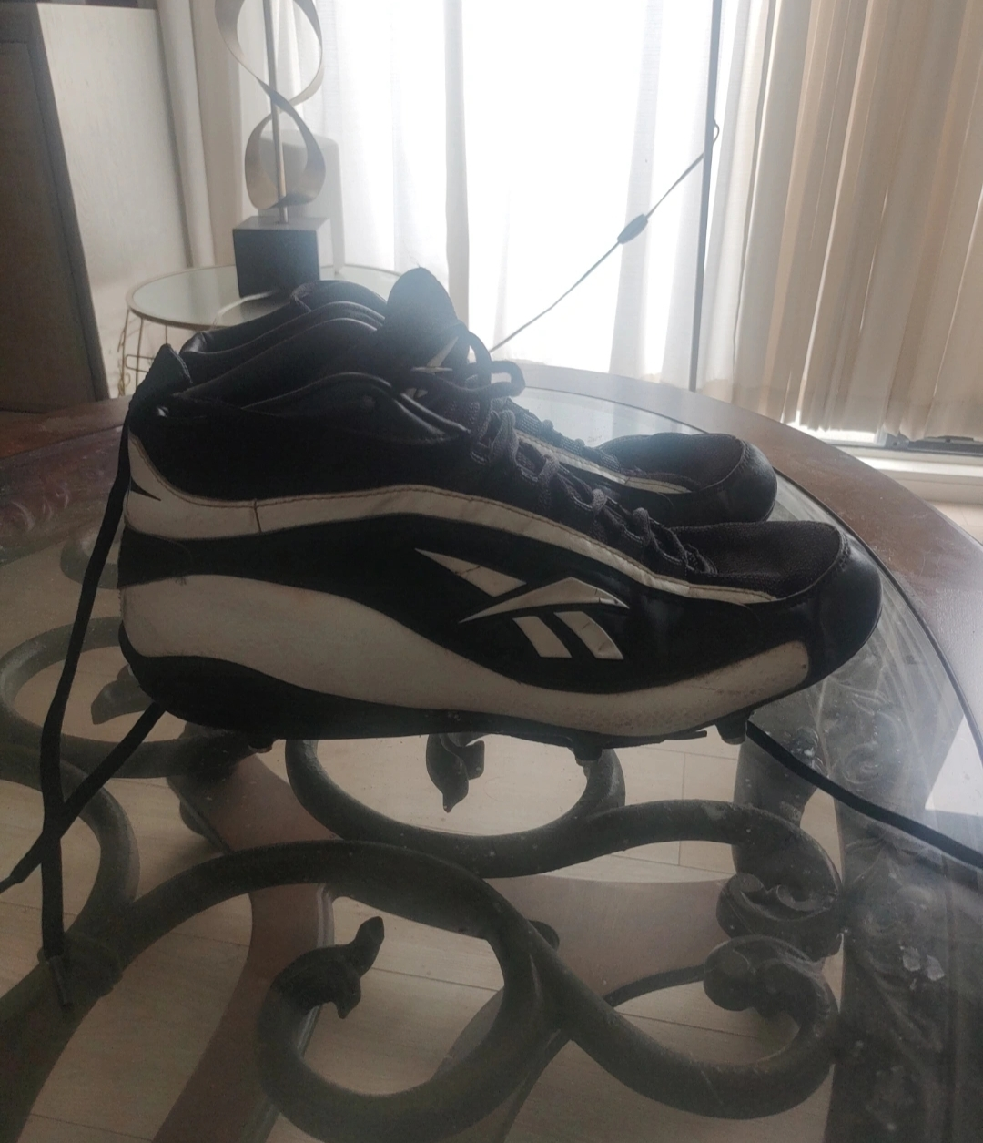 Reebok Black & White Football/Soccer Cleats - Size 15 - photo 2