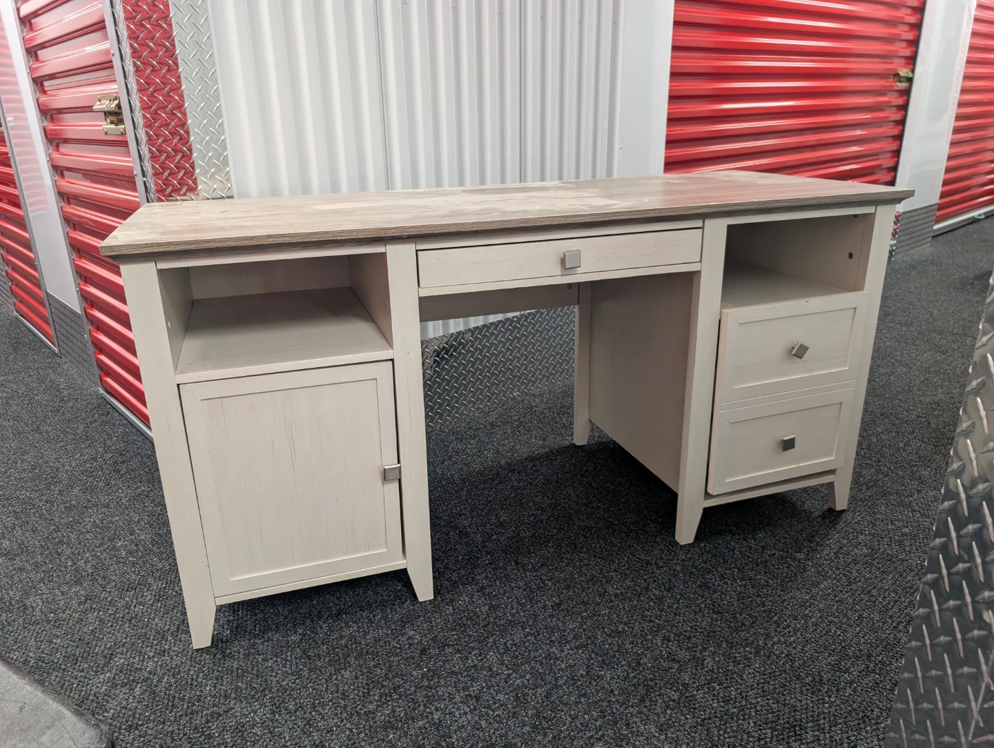 Wooden Desk - Beige