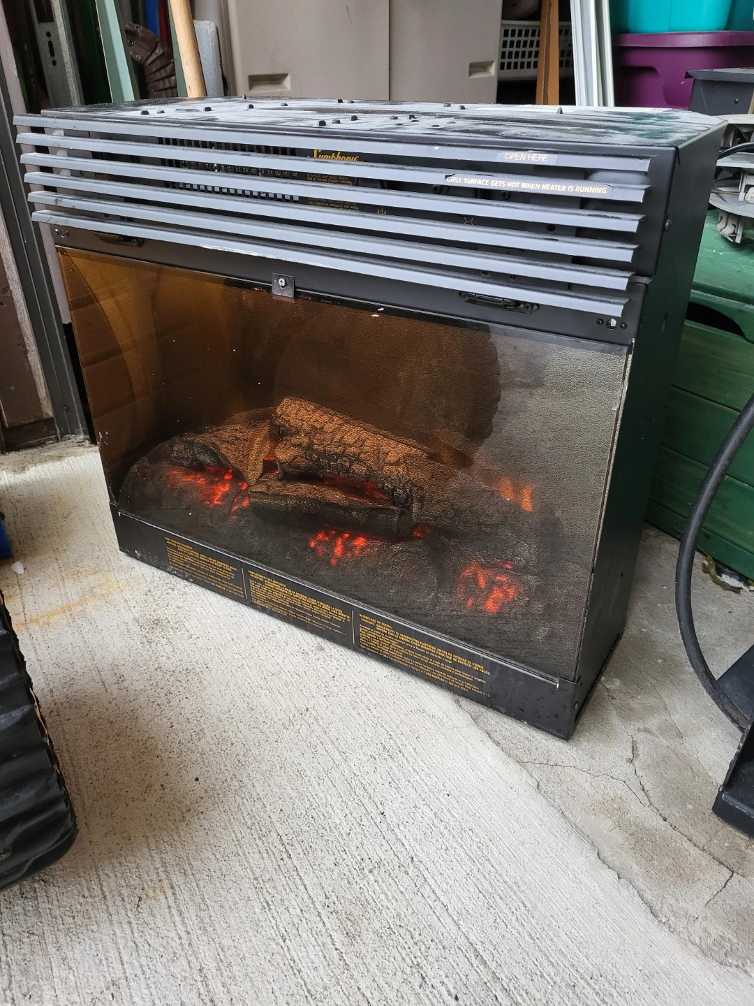 Sunbeam Electric Fireplace $29 Cash