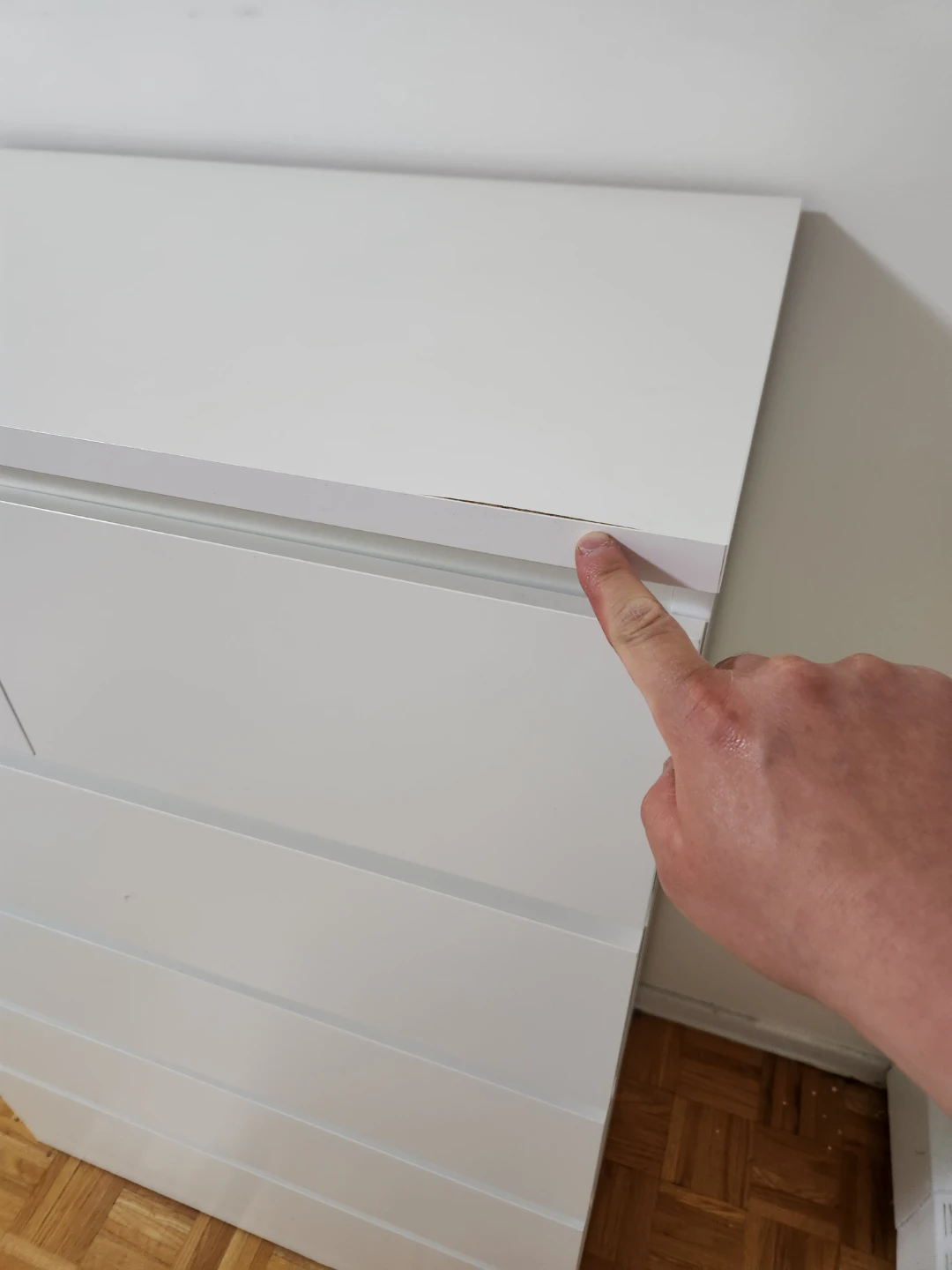 White 6-Drawer Dresser - photo 3