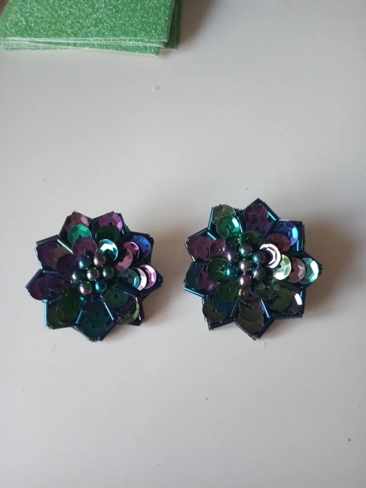 Wonderful vintage earrings for a very lucky lady