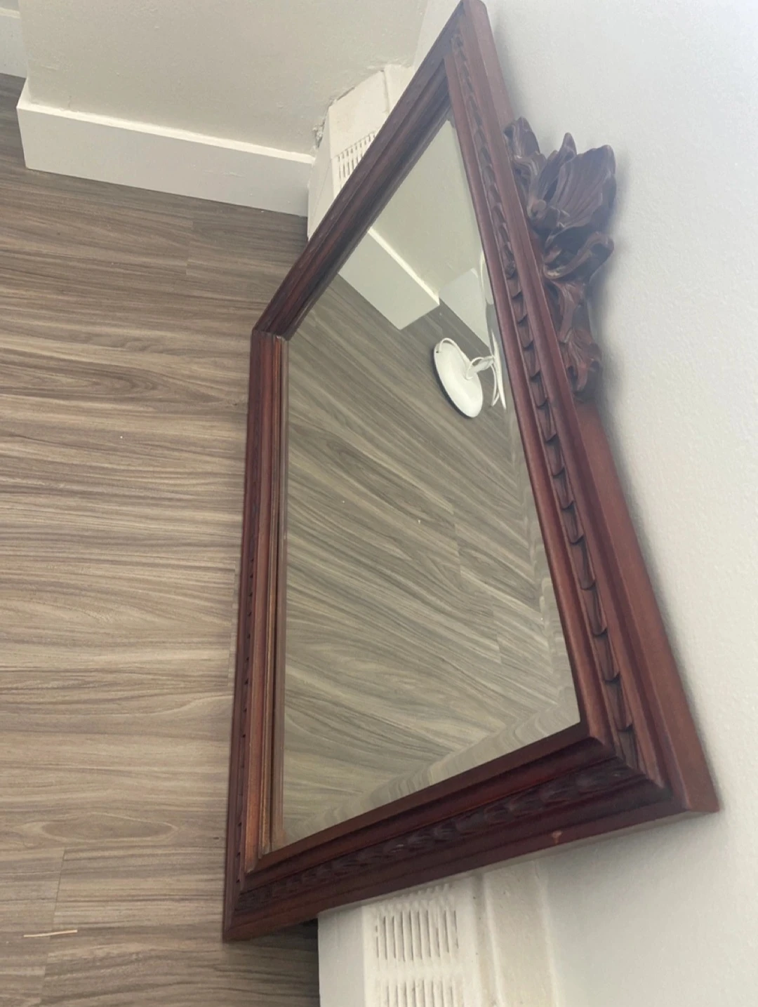 Ornate Wood Framed Mirror - photo 2