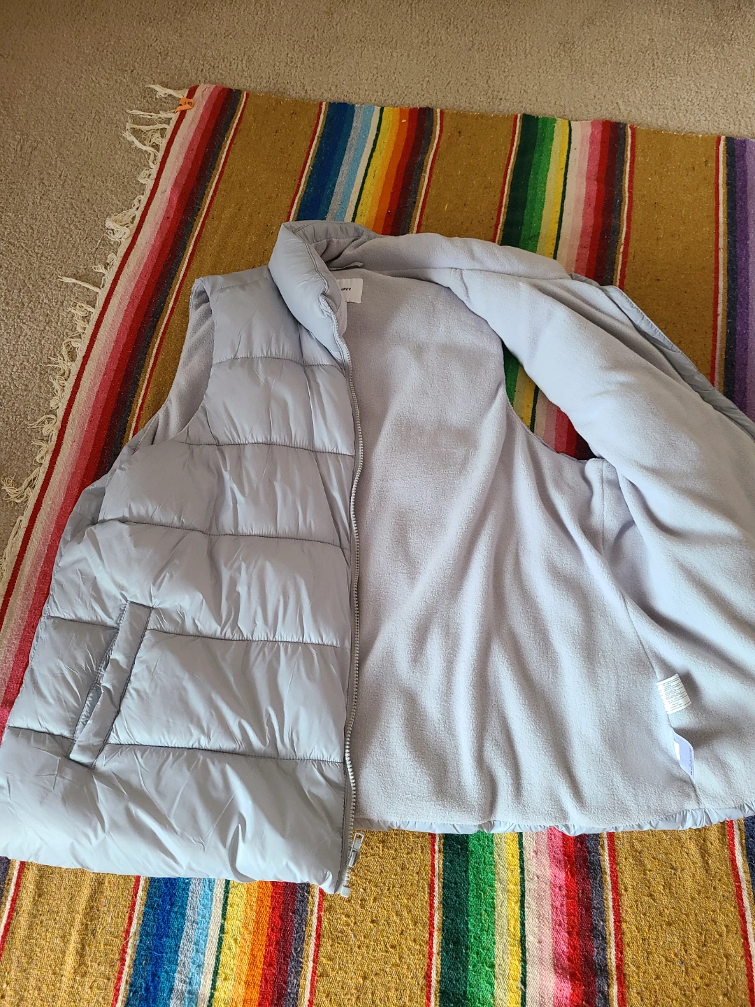 Old Navy Light Blue Puffer Vest