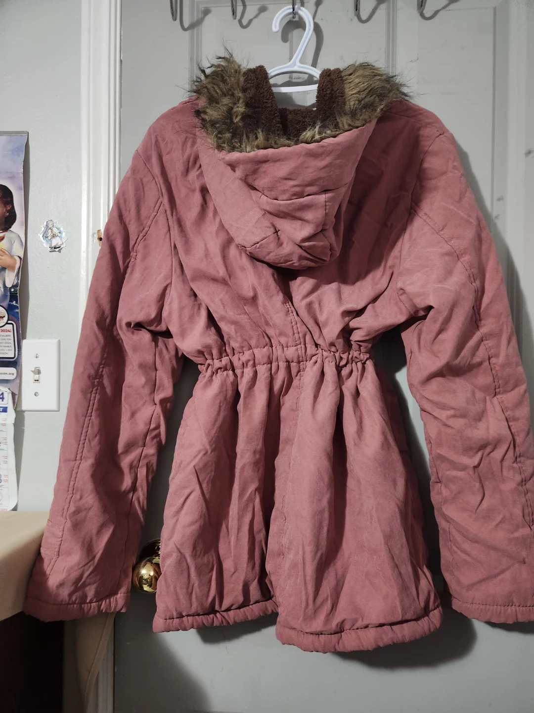 Shelter Turkish Rose Jacket with Faux Fur Hood - photo 3