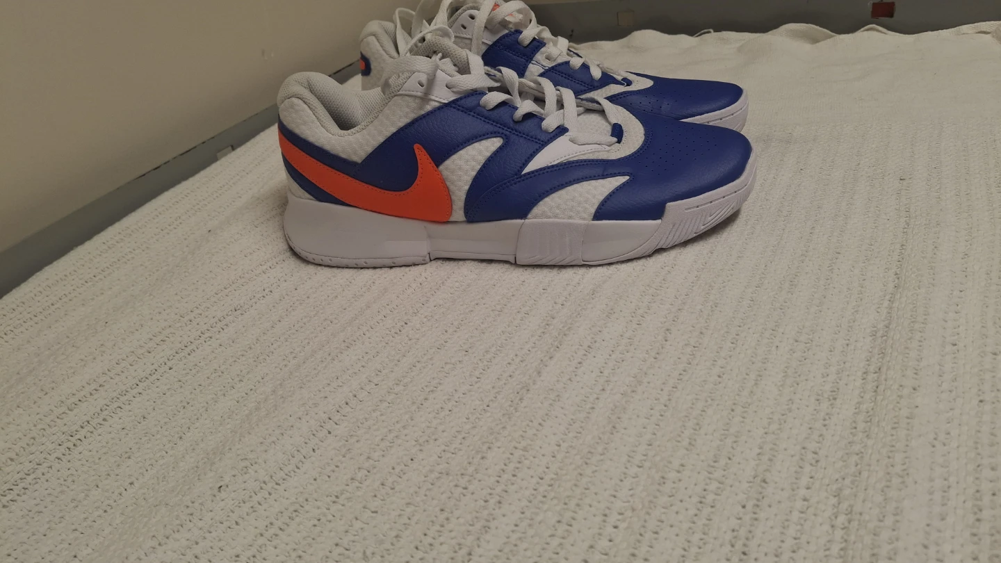 Nike Basketball Shoes Blue Orange White - photo 3