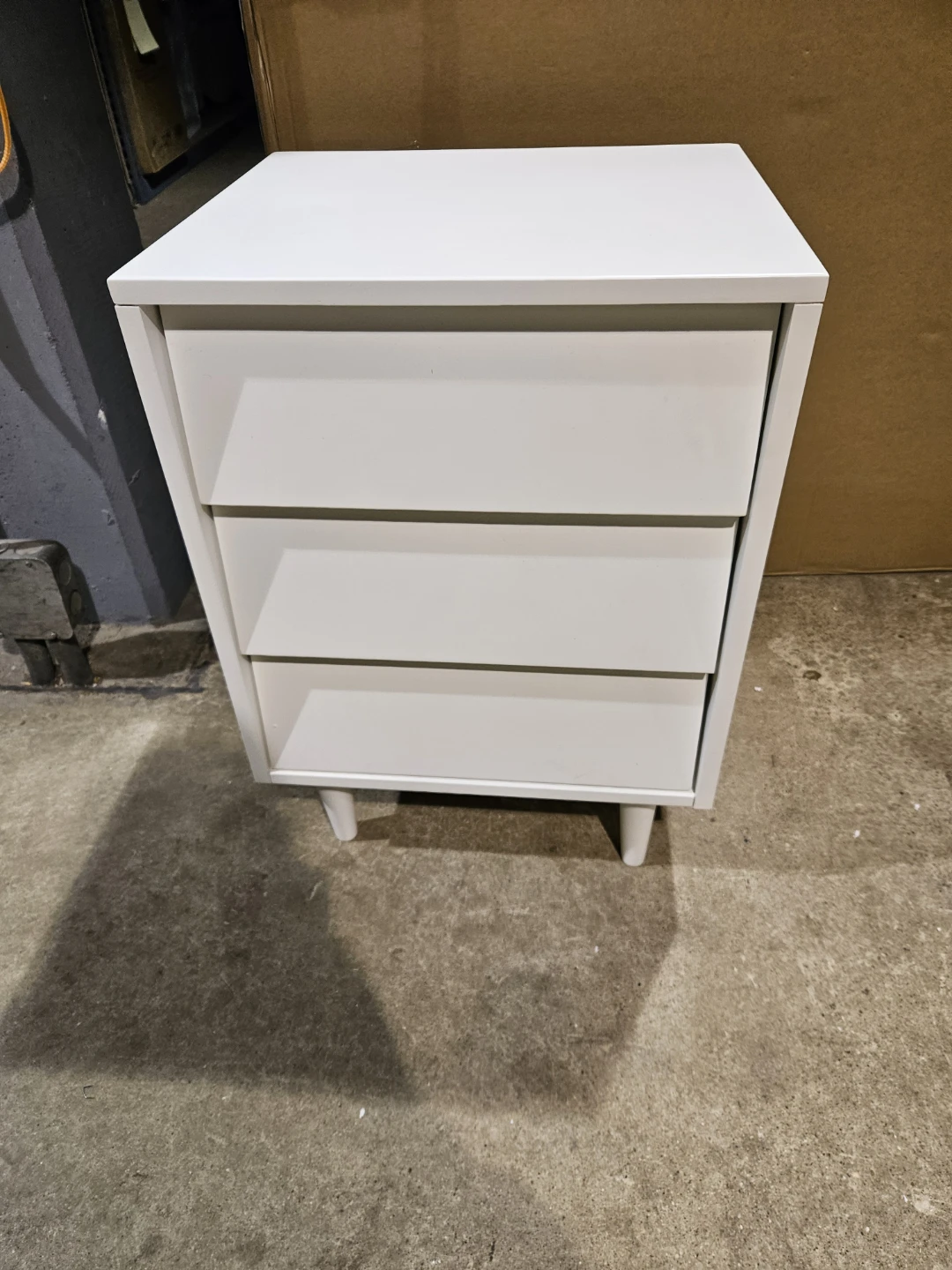 White 3-Drawer Chest