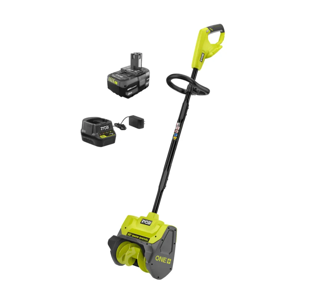 RYOBI 18V ONE+ Cordless Battery 10-inch Snow Shovel Kit - photo 2