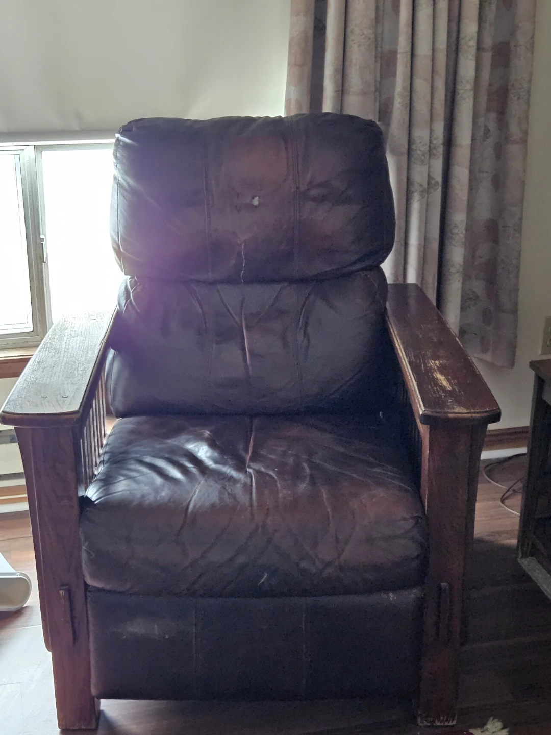 Leather Recliner Chair - Brown 🥕 - photo 2
