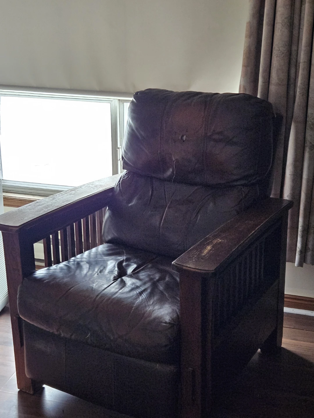 Leather Recliner Chair - Brown 🥕 - photo 3