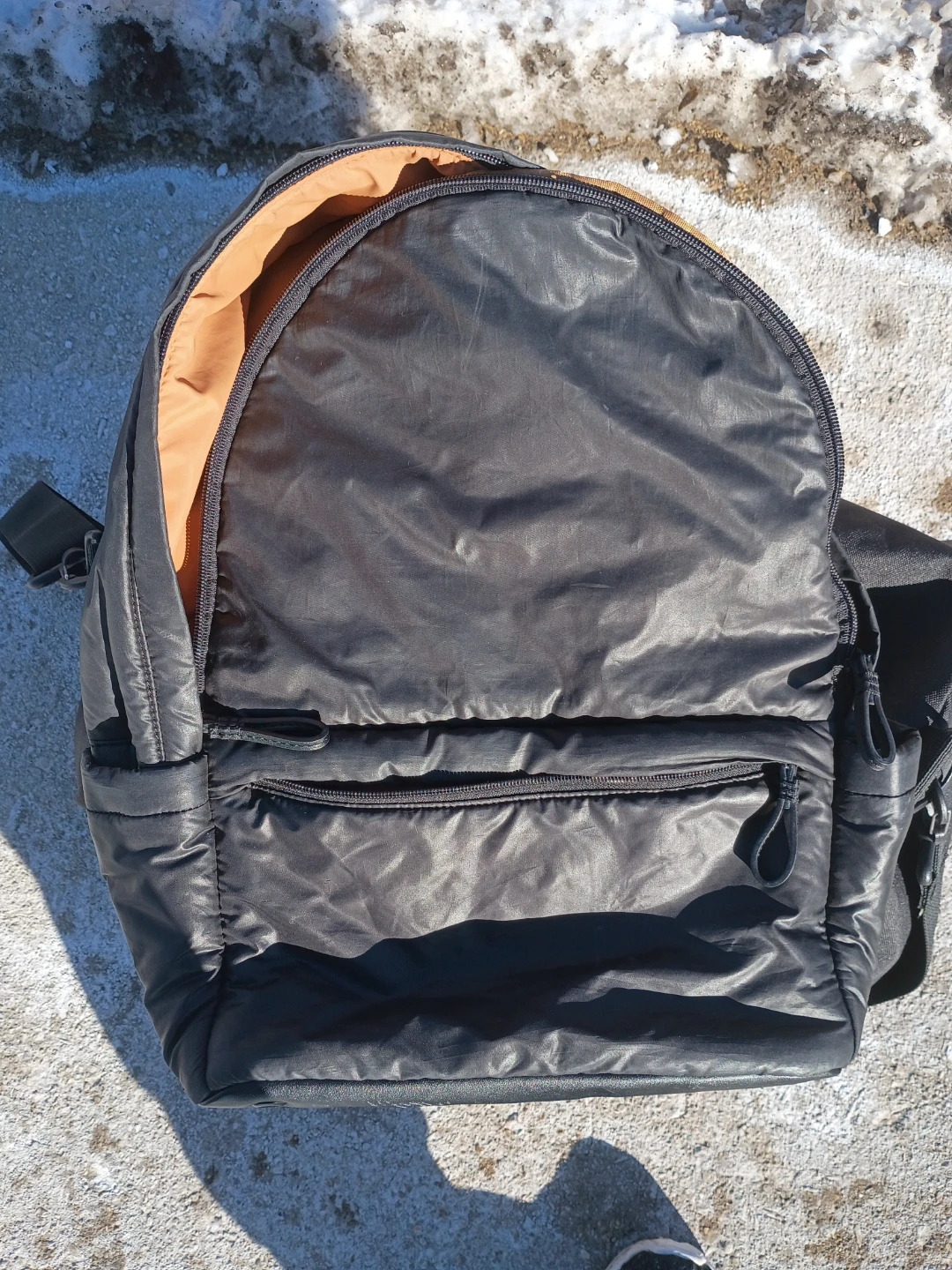 Caraa Black Nylon & Leather Backpack - photo 2