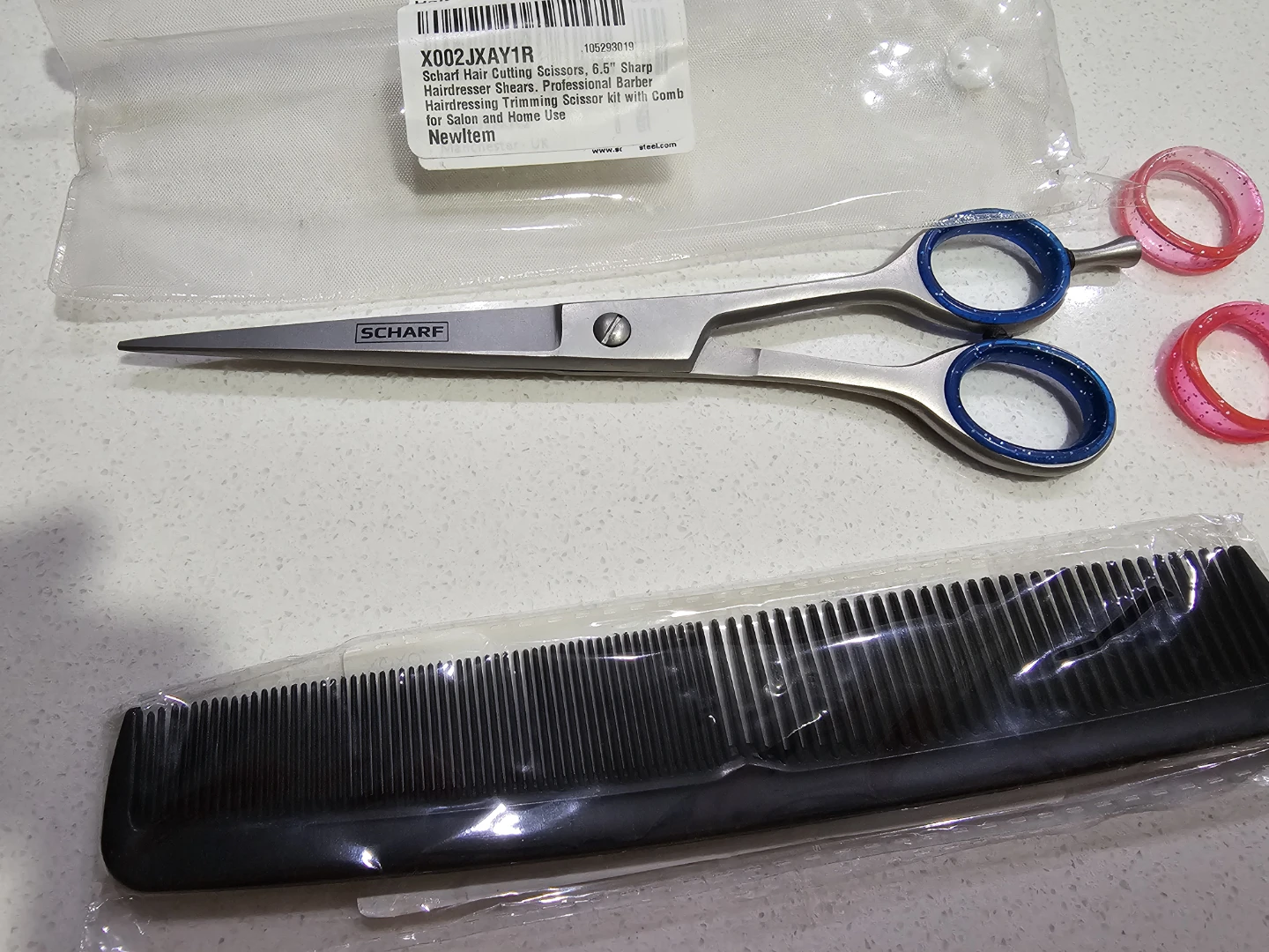 Scharf Hair Cutting Scissors, 6.5" Sharp Hairdresser Shears... - photo 2