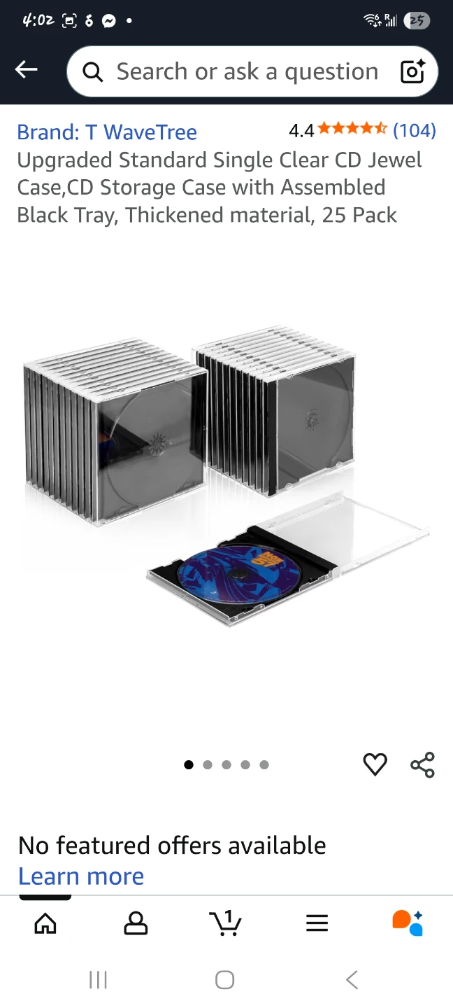 CD Cases - 25 Pack