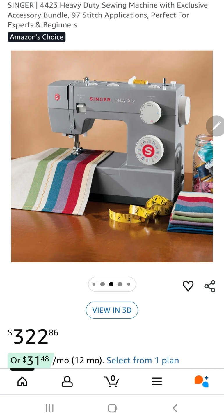 🥕SINGER Heavy Duty 4423 Sewing Machine