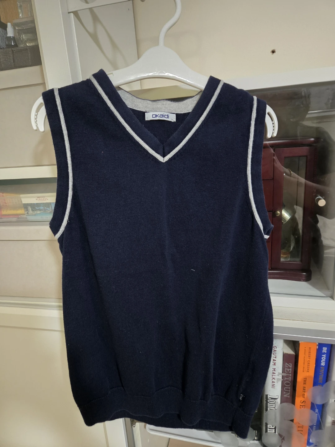Okaidi Navy Vest - Size 10A/Y